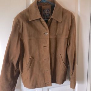 Vintage. Genuine brown leather. Men’s small jacket.